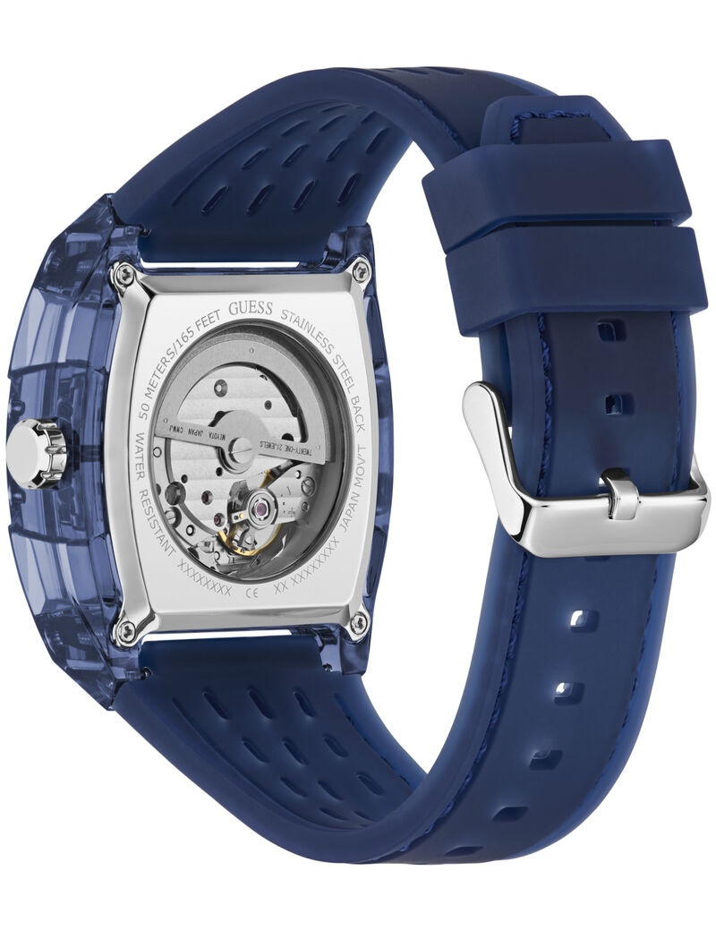 Mens Blue Rectangle  Watch