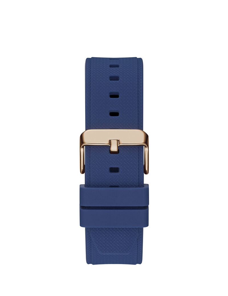 Rose Gold And Blue Multicomplication Watch