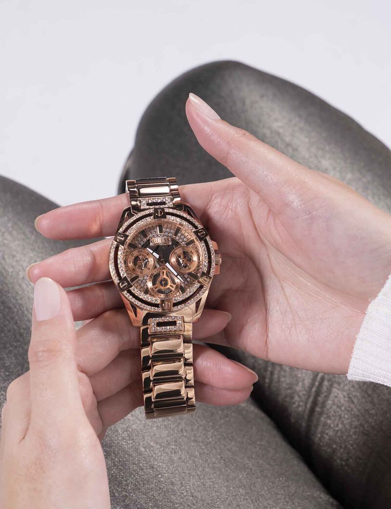 Rose-gold Rhinestone Watch