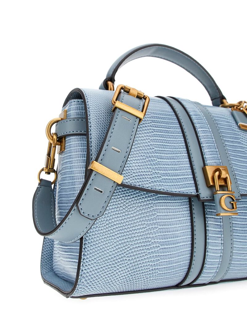 Ginevra python-print mini handbag