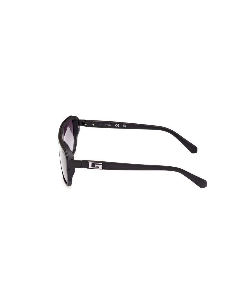 Injected Sun Glasses M Matte Black Gradient Smoke