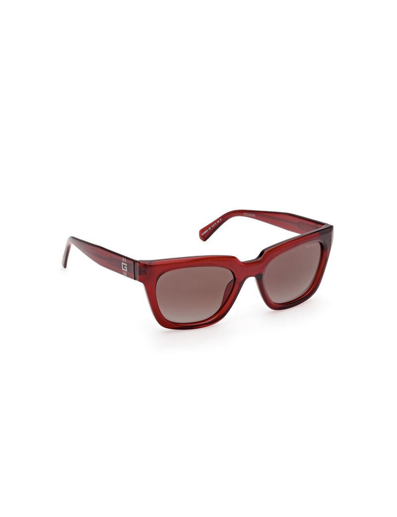 Square red gradient sunglasses