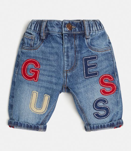 Embroidered Denim Pant
