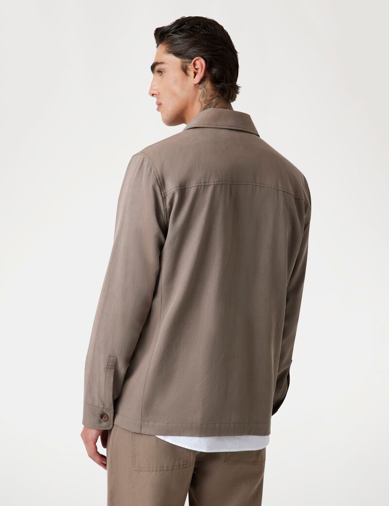 Lyocell-blend shacket