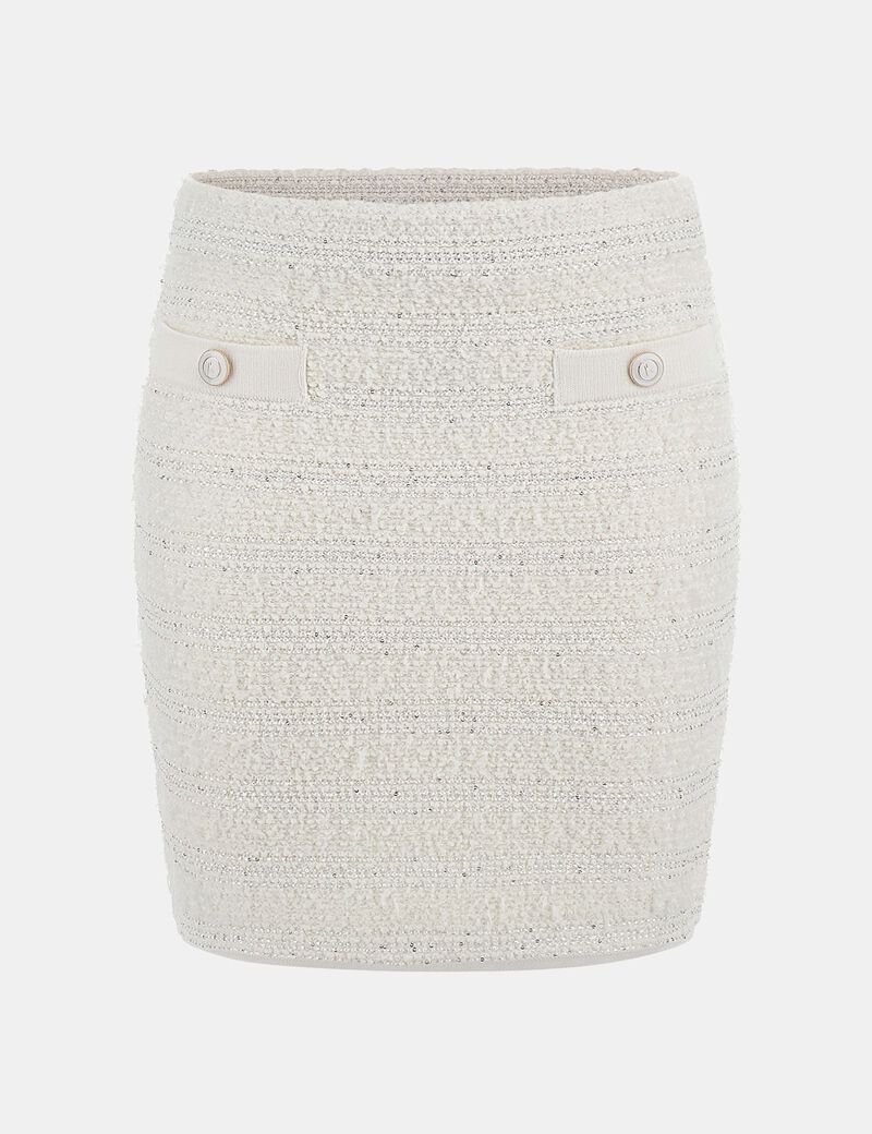 Marciano bouclé mini skirt