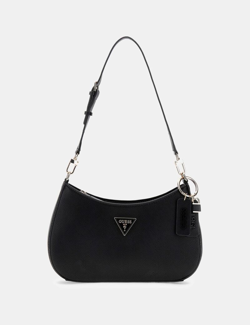 guess noelle saffiano shoulder bag