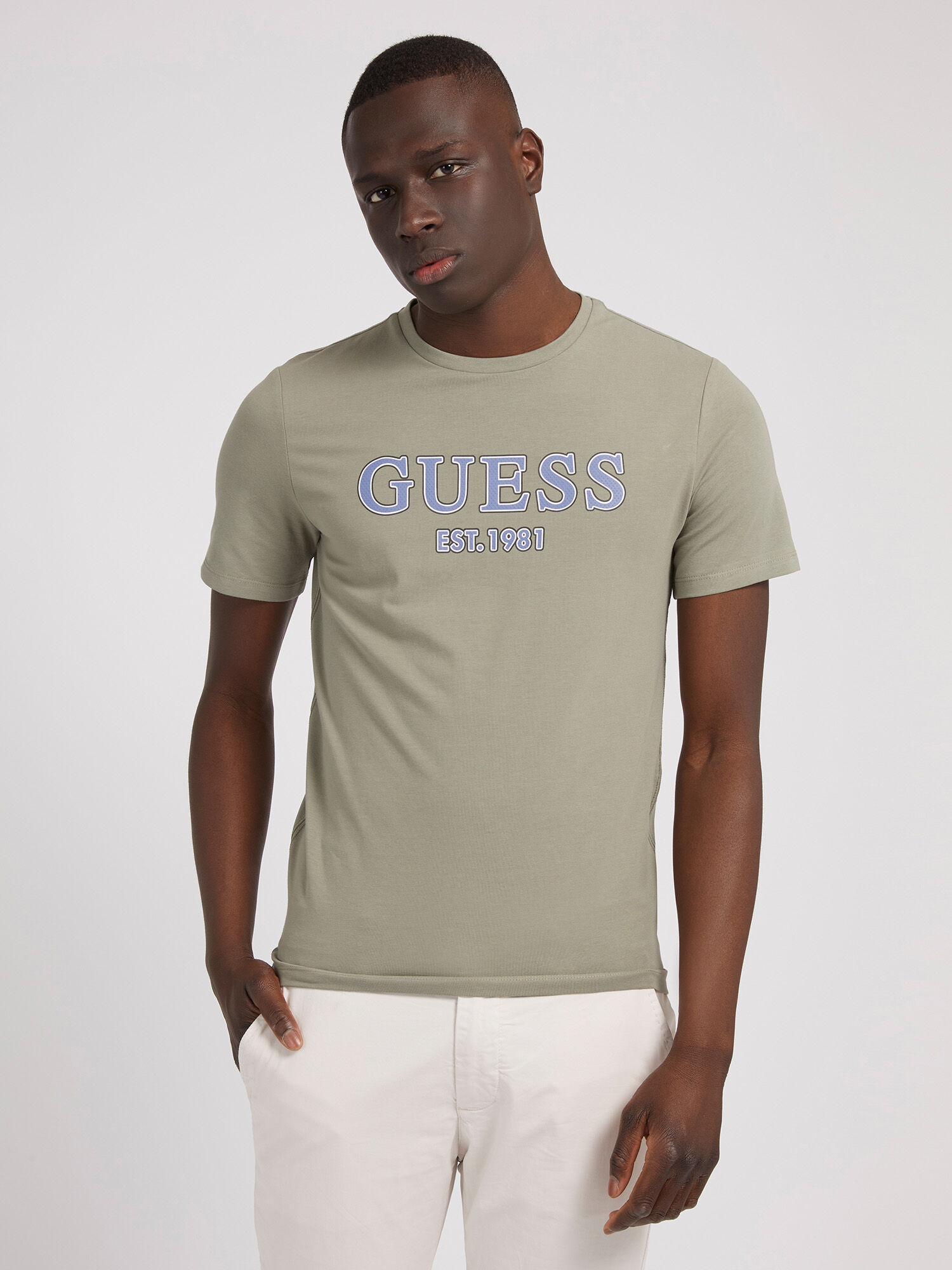 Shop GUESS Online Front Logo T Shirt