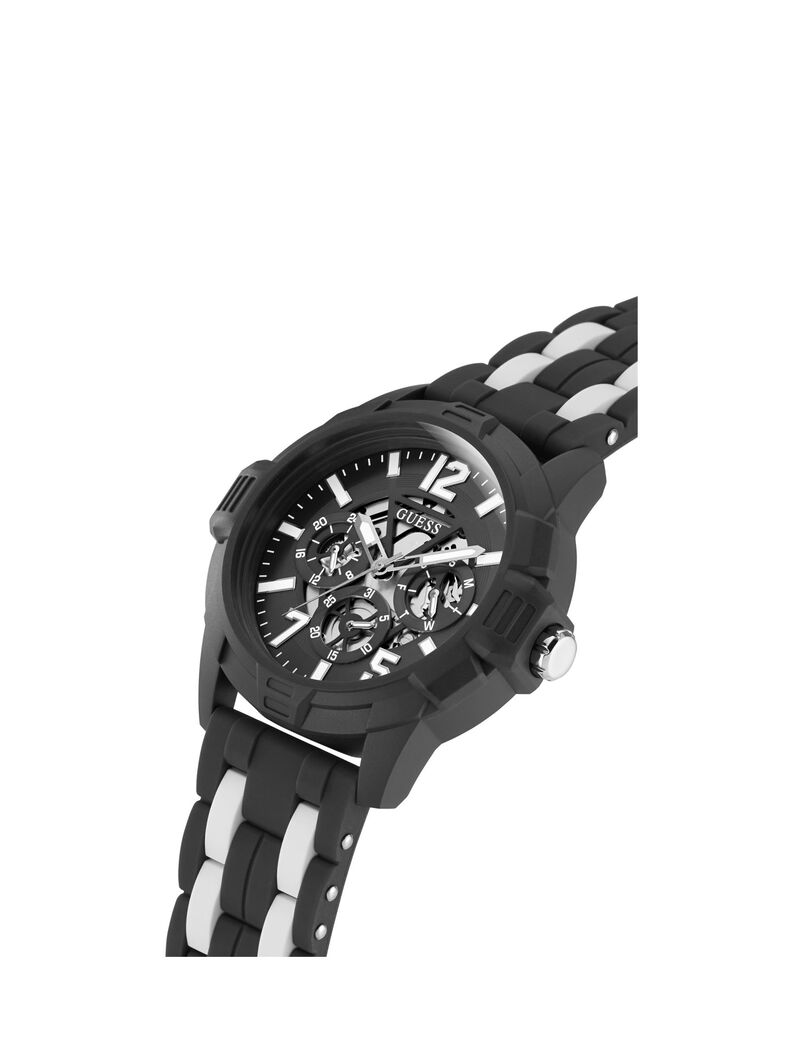 ساعة يد متعددة الوظائف باللون الأسود