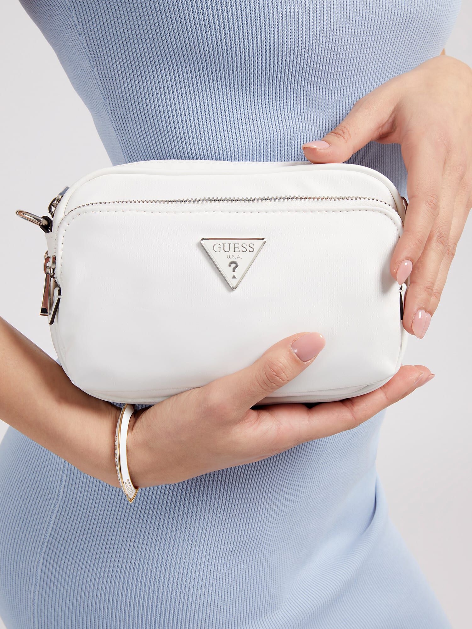 Guess white crossbody online
