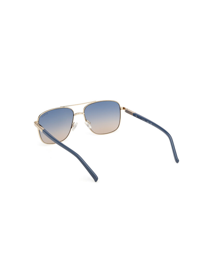 guess square metal sunglasses