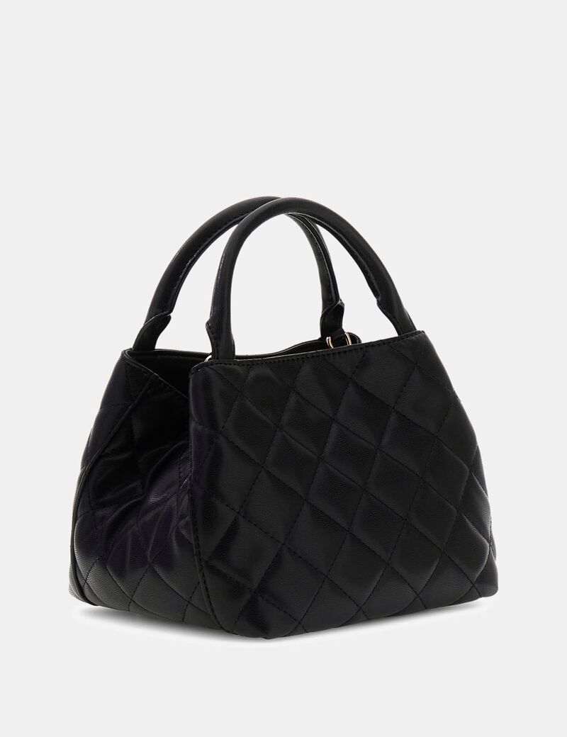 guess juliet quilted mini satchel bag