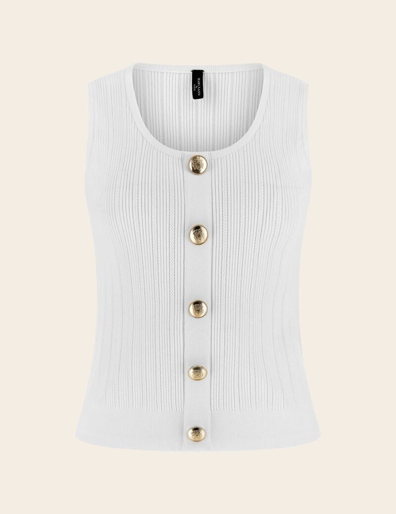 Marciano jewel buttons sweater vest