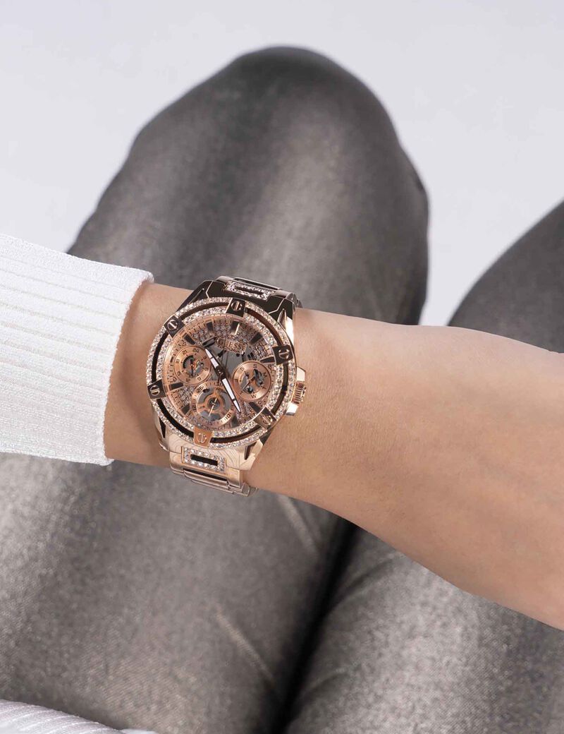 Rose-gold Rhinestone Watch