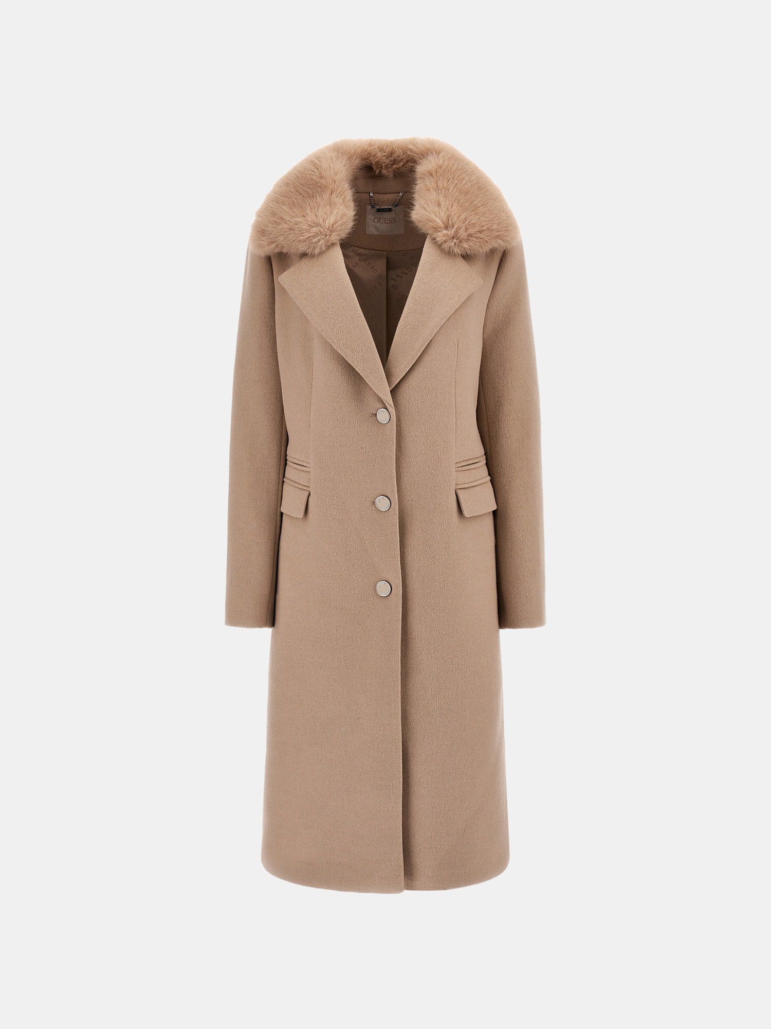 Shop GUESS Online Wool Blend Coat