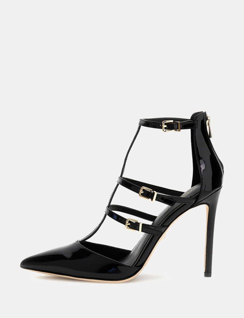 Marciano leather multi-strap pumps