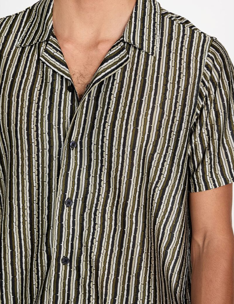 Striped knit shirt