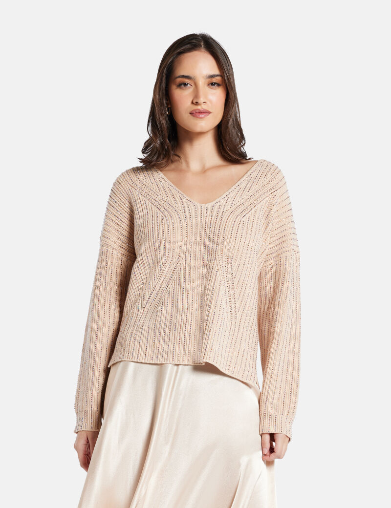 Rhinestone sweater