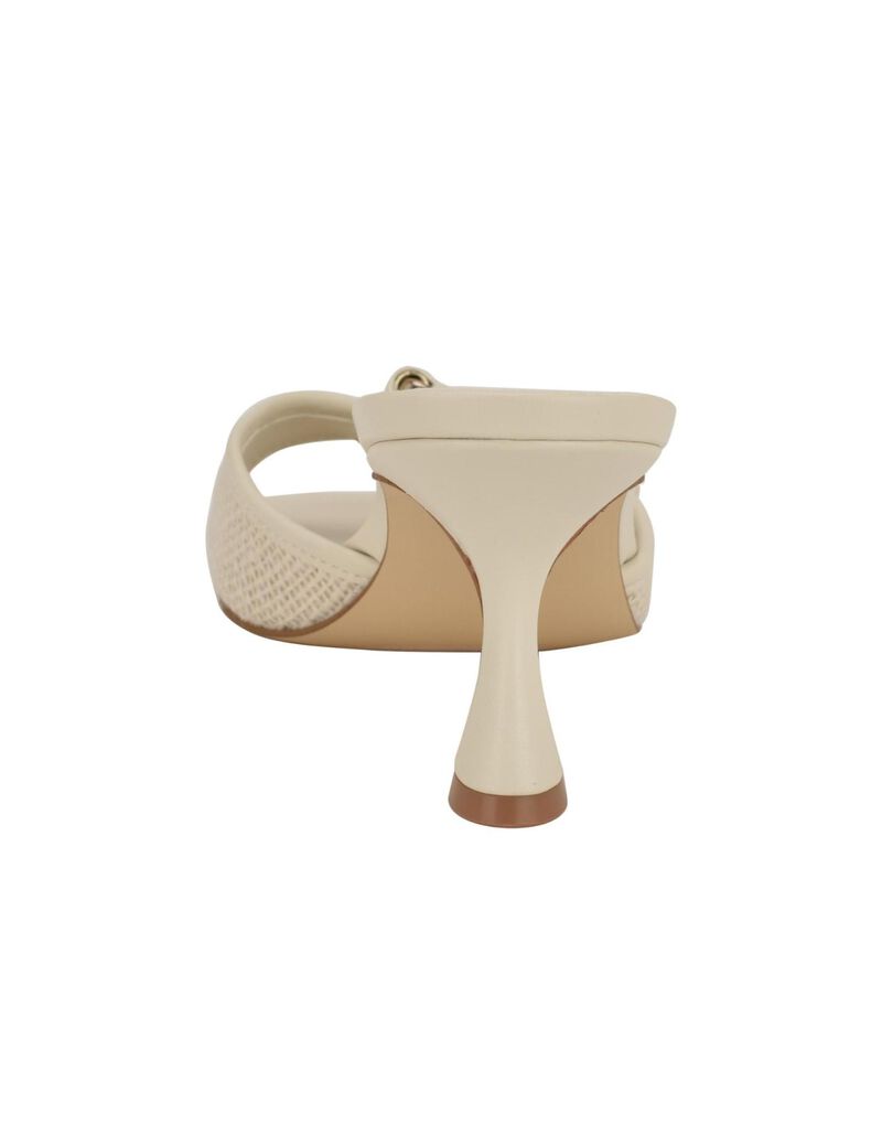 Dista Buckled Logo Kitten Heels