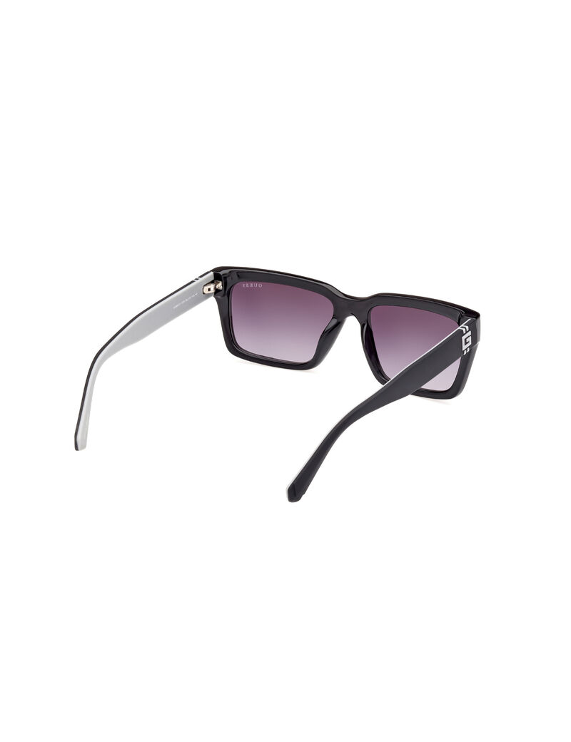 Injected Sun Glasses M Shiny Black Gradient Smoke