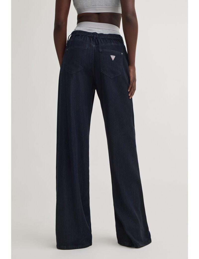 جيس wide loose jeans