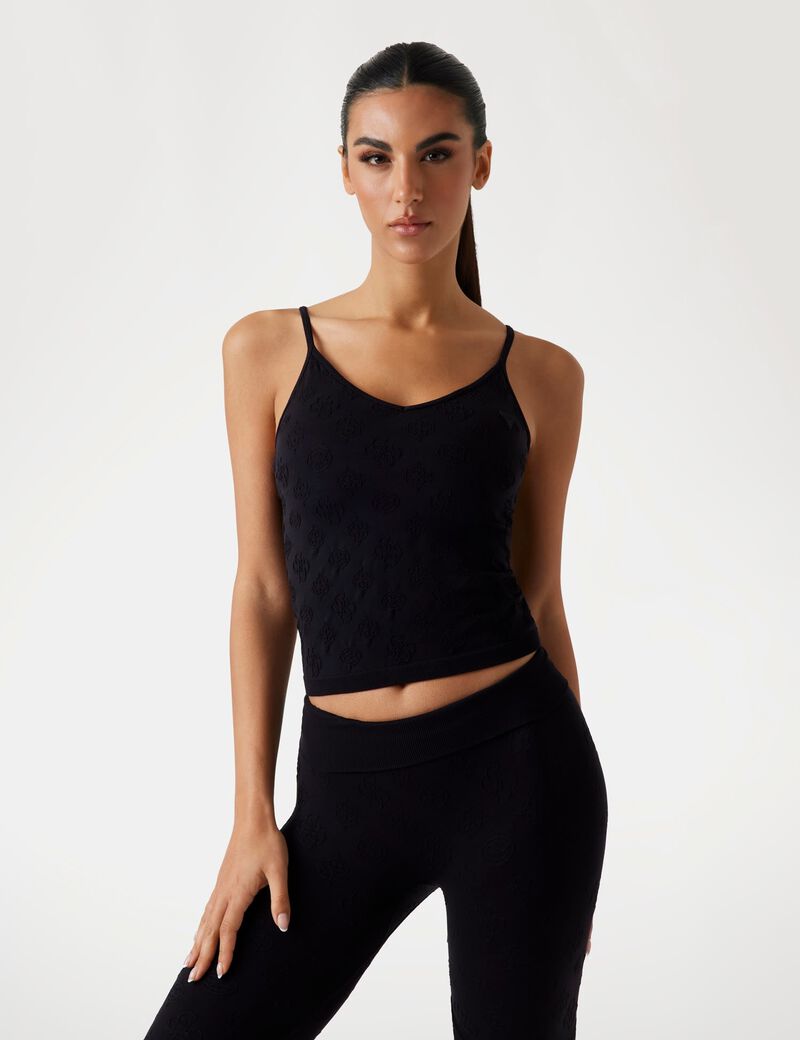 All-over logo tank top