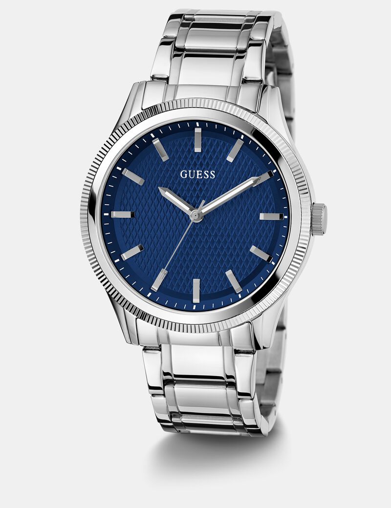 Stainless steel analogue watch