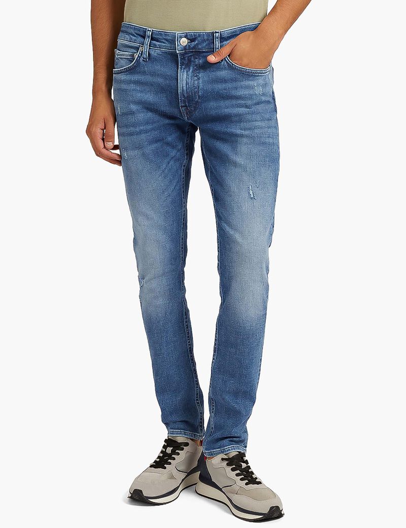 Faded Tapered Jeans