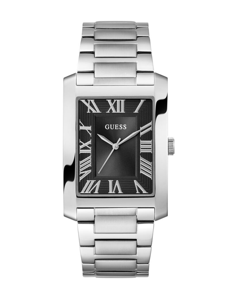 Mens Silver Tone Analog Watch