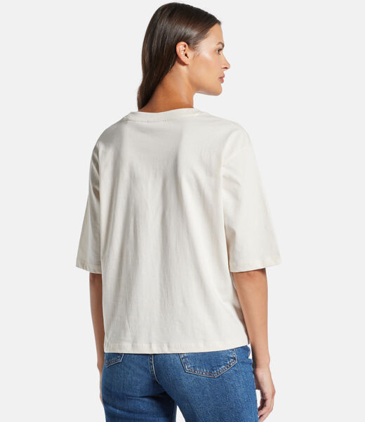 تي شيرت بوكسي بشعار الماركة