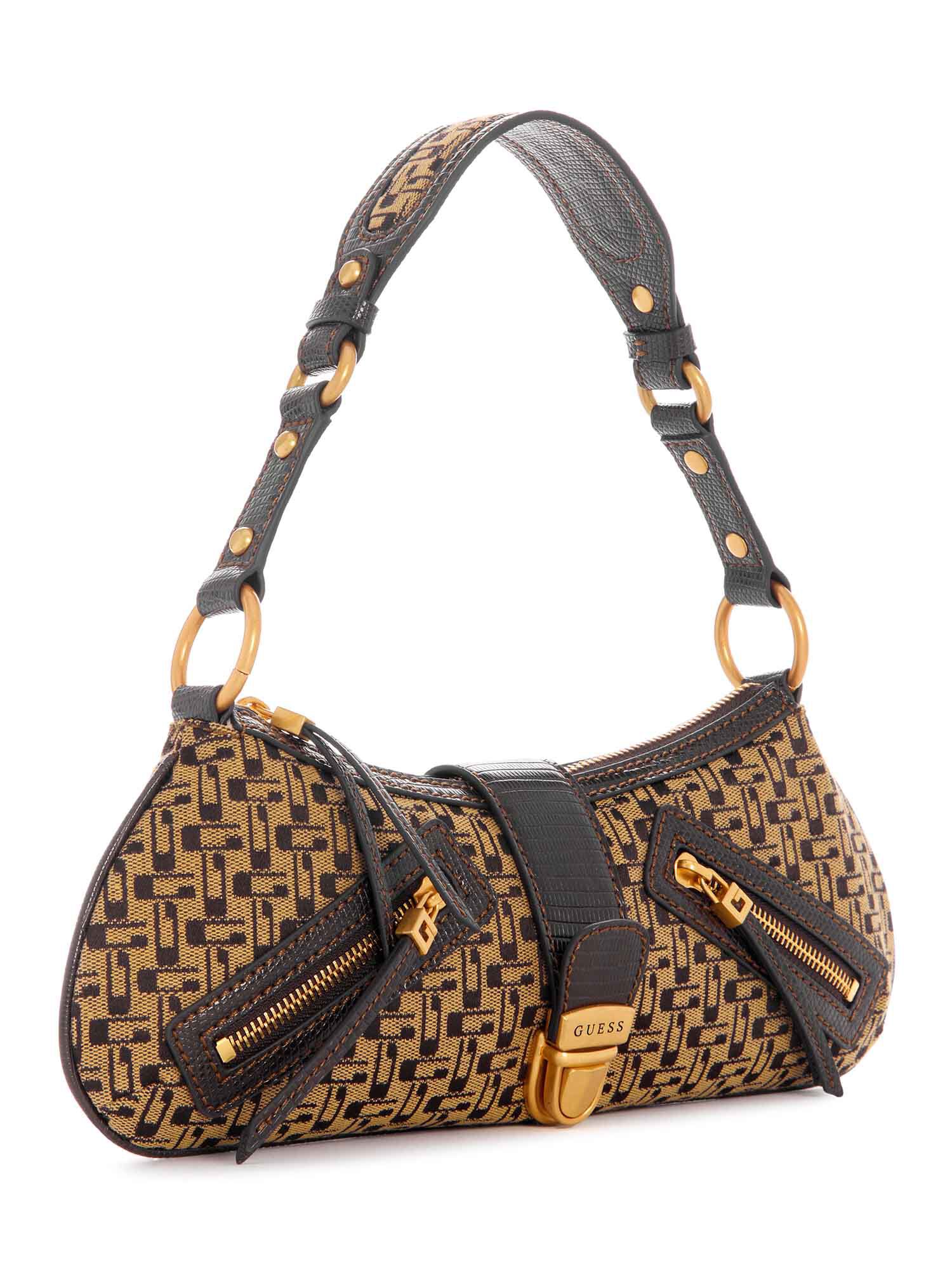 Shop GUESS Online Belle Vintage Tp Zip Shldr Bag