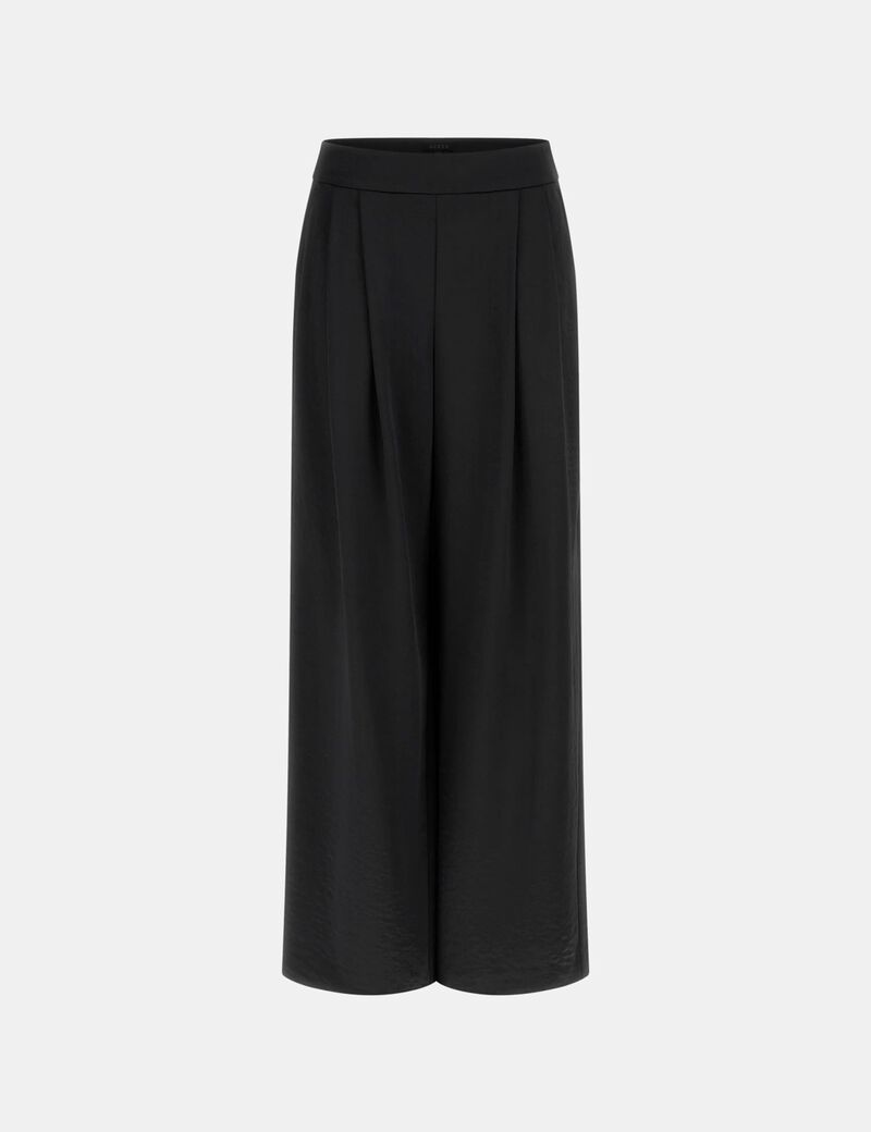 Satin wide leg pant