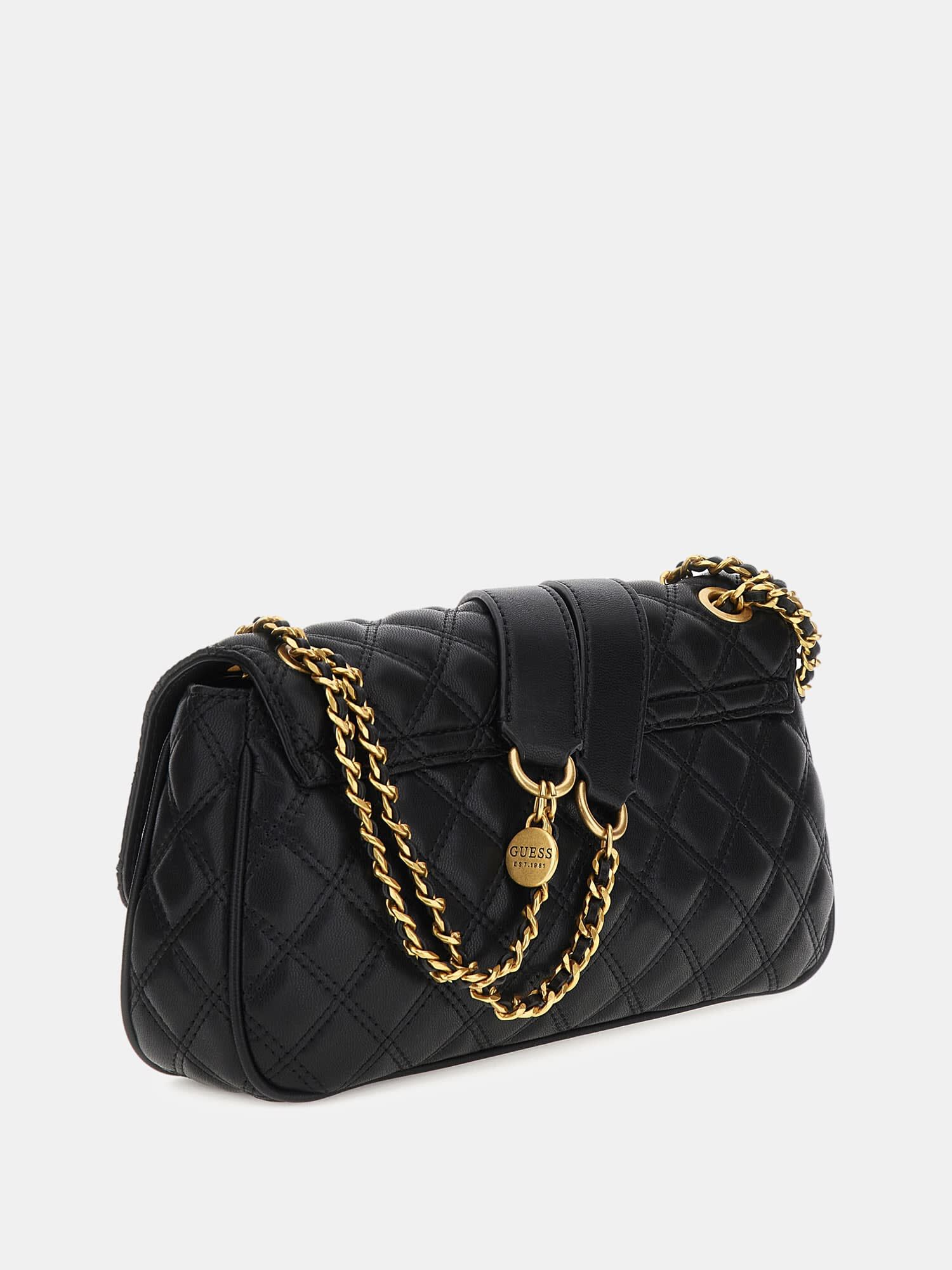 ショルダーバッグ・ポシェット Guess GIULLY Quilted Half Moon Bag HO1A3A36 Giully Quilted Top-Zip Shoulder Bag | GUESS