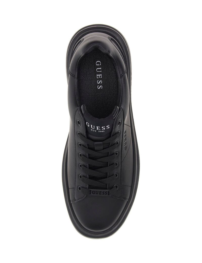 Elba leather-blend sneaker