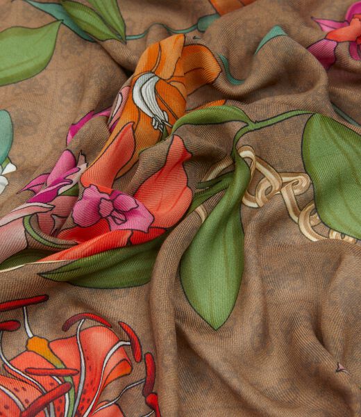 4G Logo Floral Kefiah