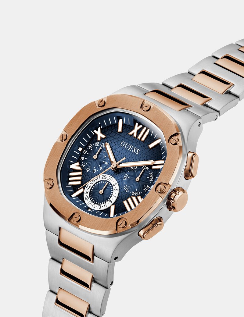 Multi-function steel watch
