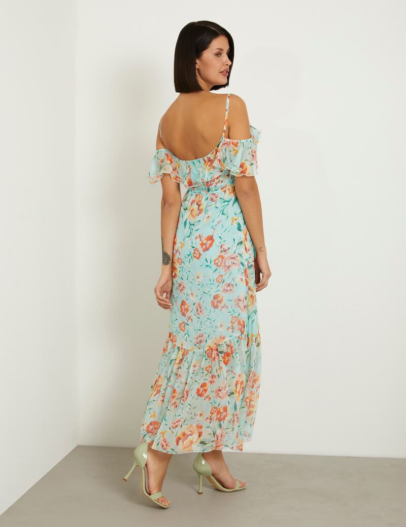 Floral print long dress