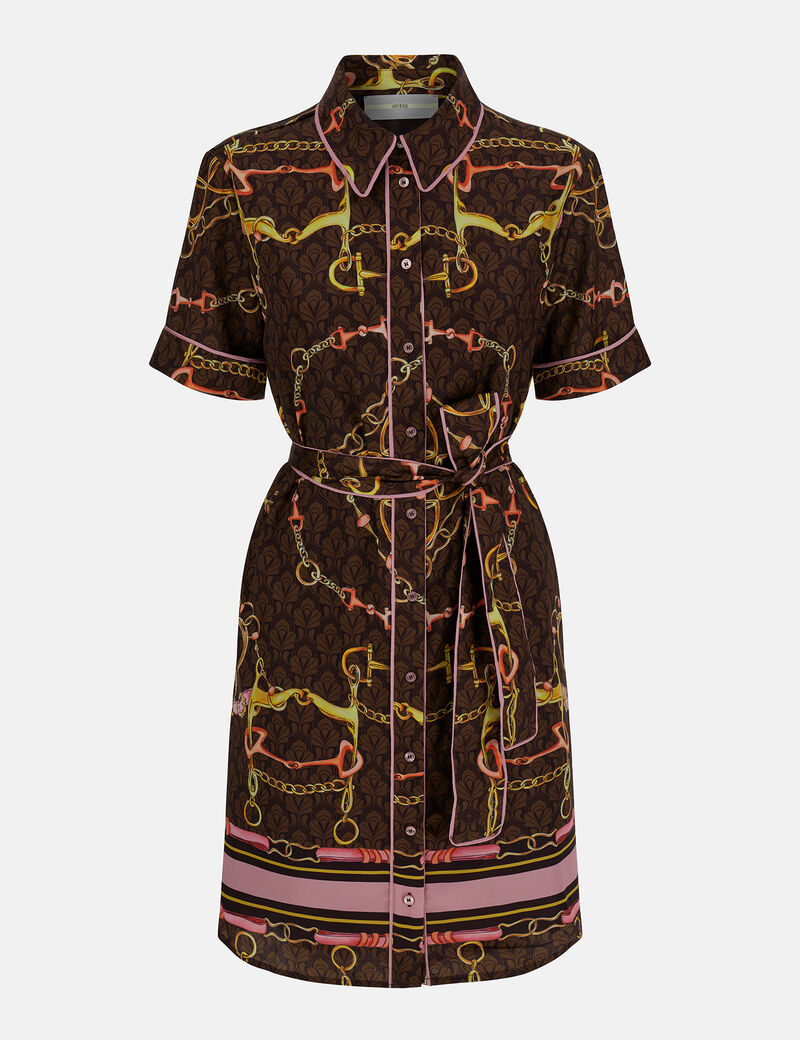 Printed Shirt Dress