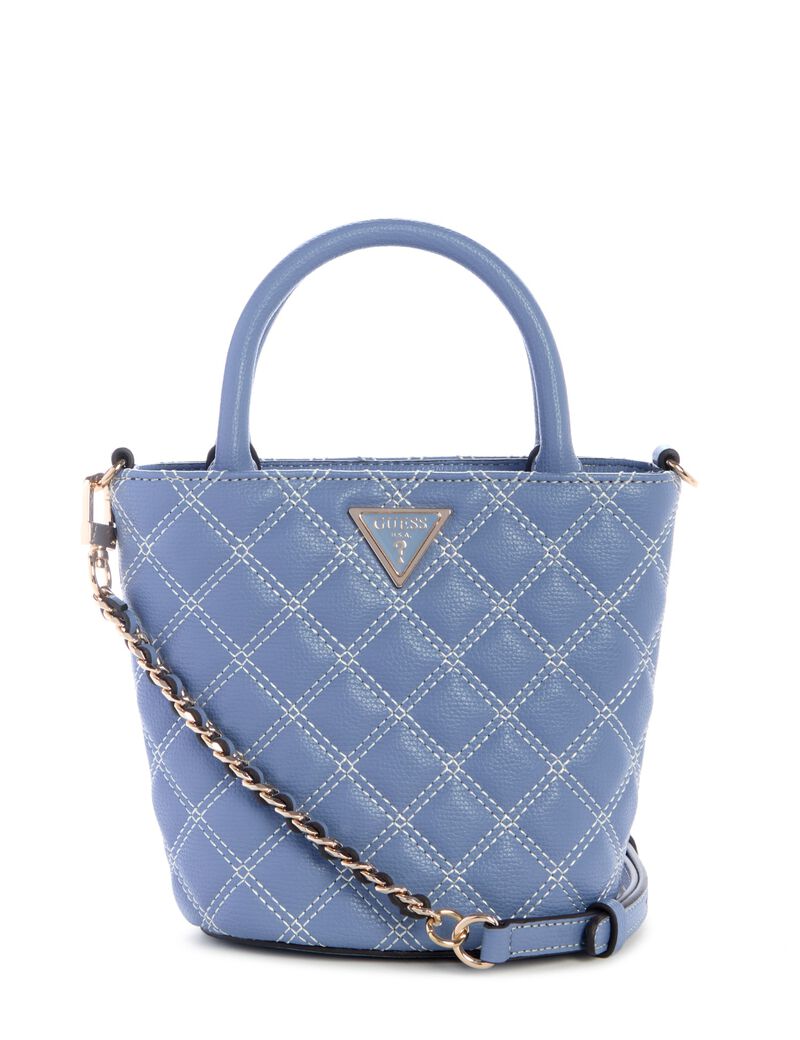 Giully Quilted Mini Bucket Bag
