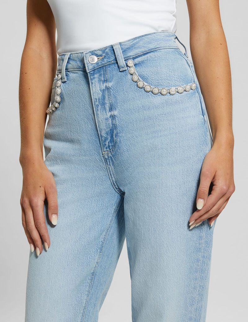High rise mom denim pant
