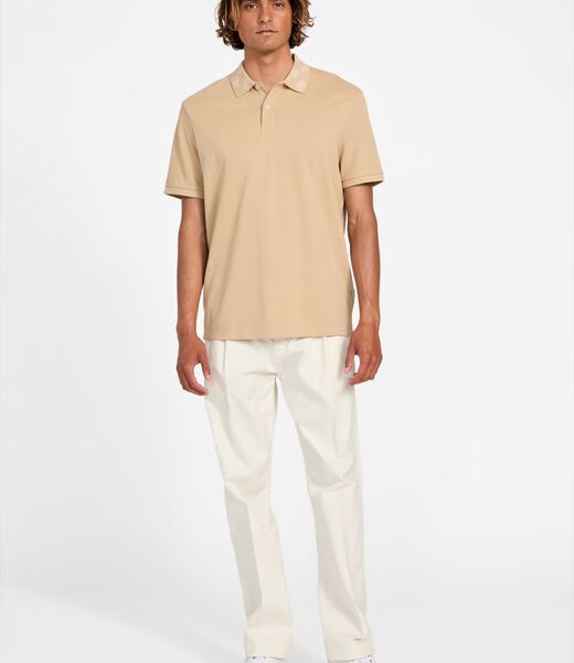 Logo collar polo shirt