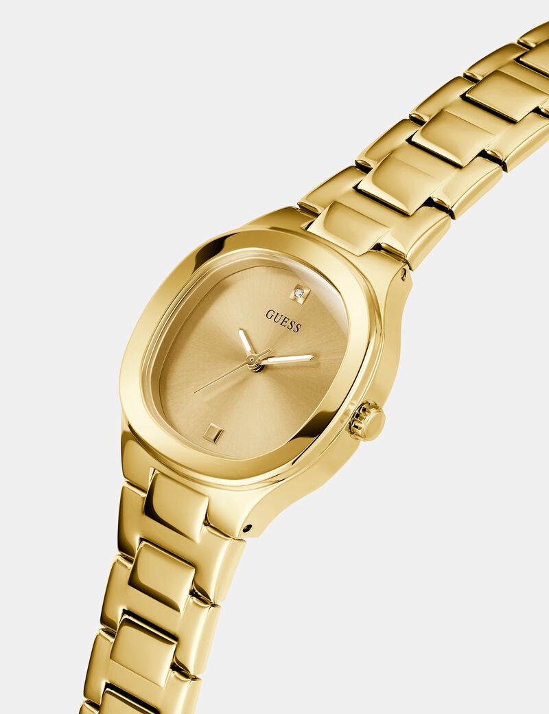 Stainless steel analogue watch