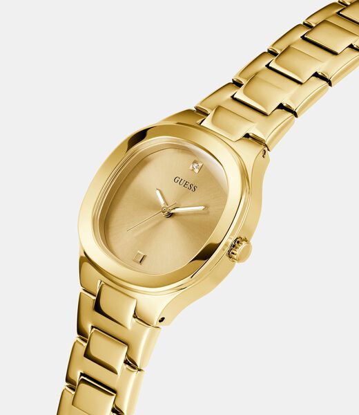 Stainless steel analogue watch