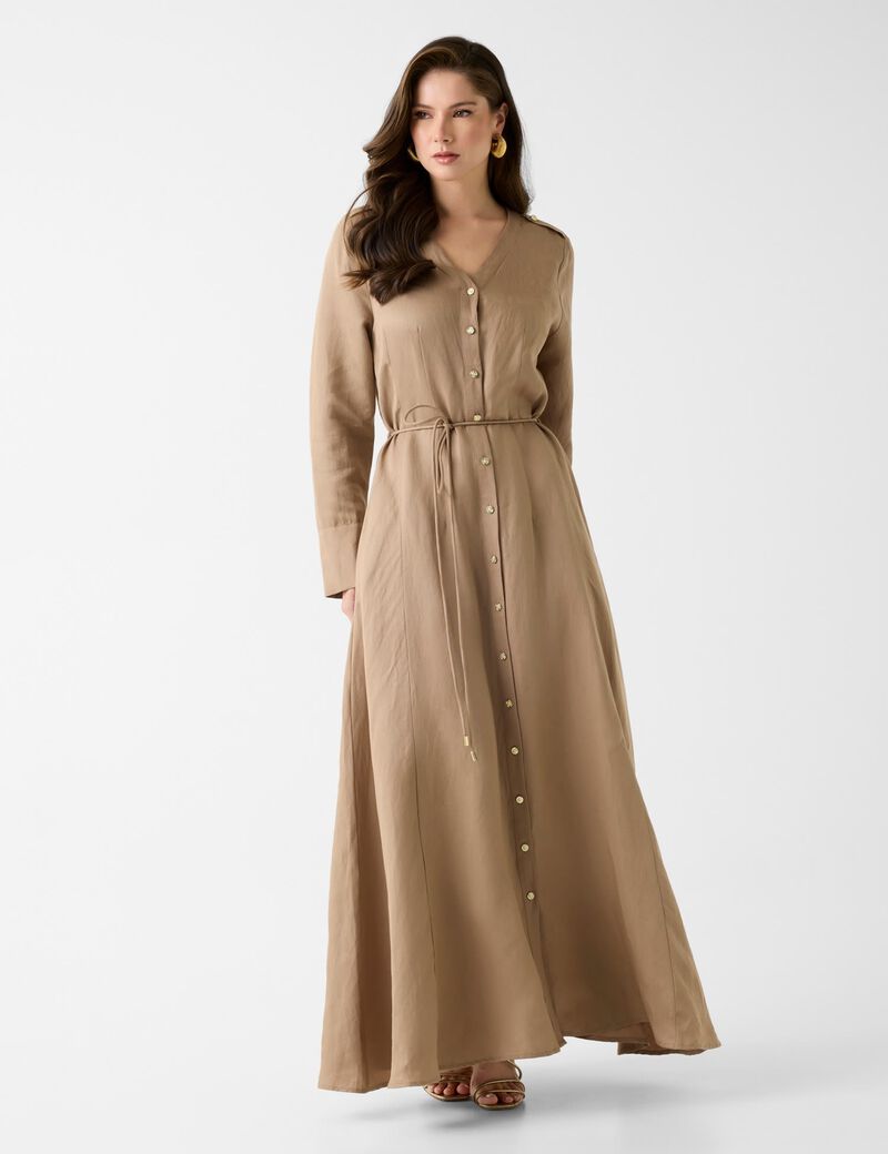 AILA BUTTON UP SHIRT DRESS