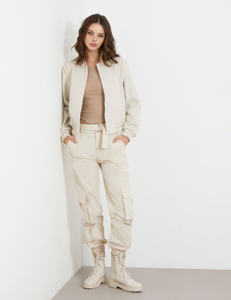 Back Logo Bomber Jacket