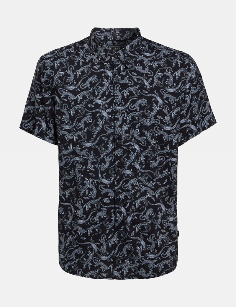 Short Sleeve Eco Rayon Lizard Shirt