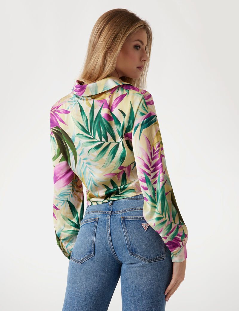 قميص ساتان قصير