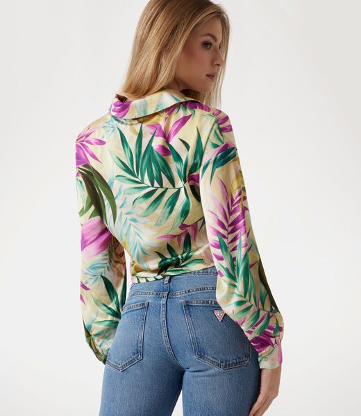 قميص ساتان قصير