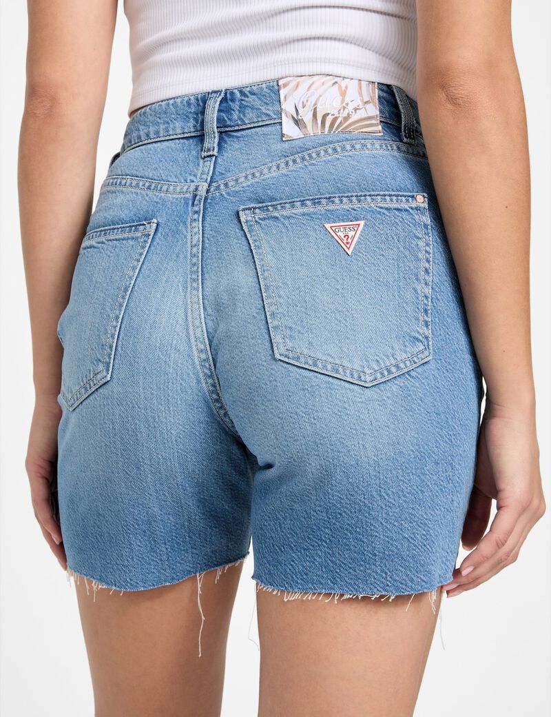 80S pedal denim shorts