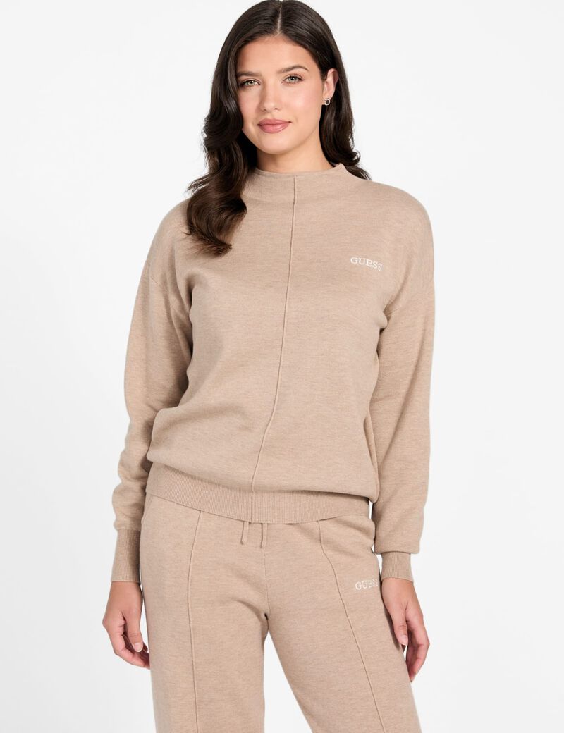 High neck sweatshirt