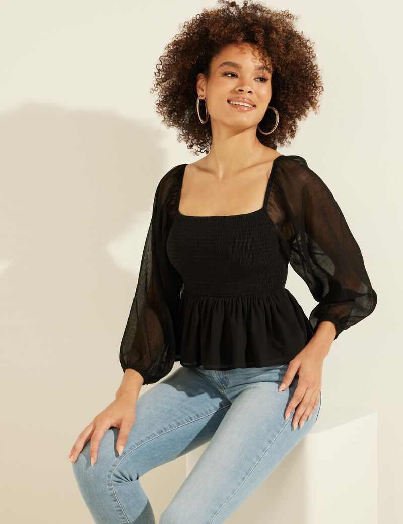 Long Sleeve Off Shoulder Top